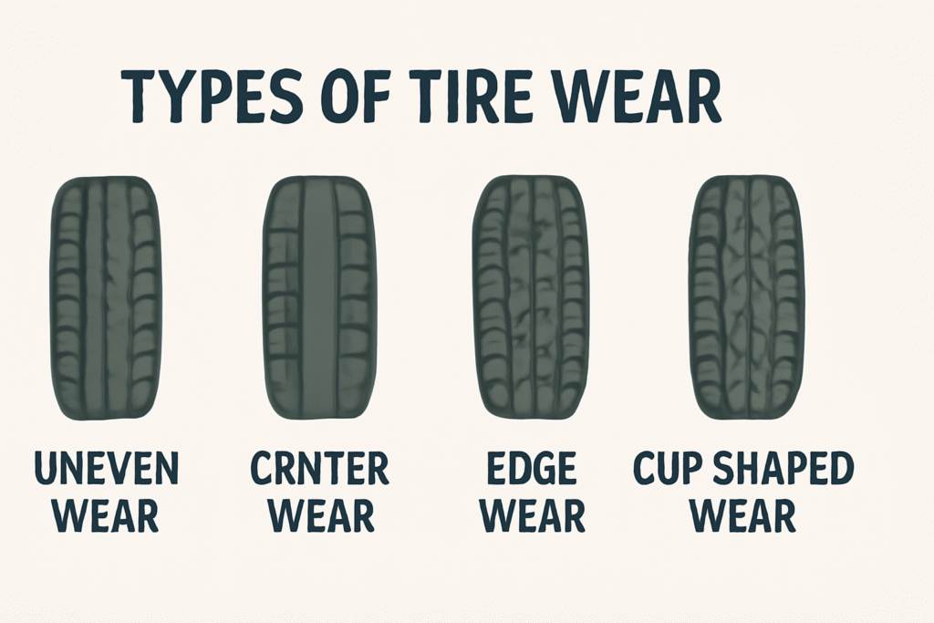 Types of tire wear patterns