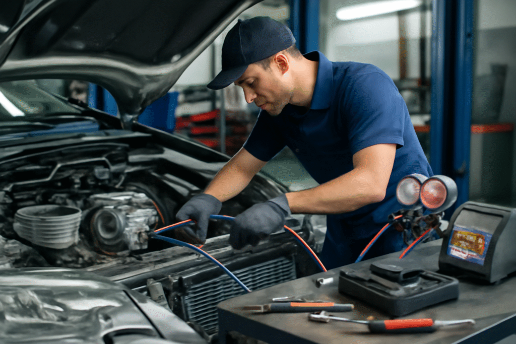 Hand adjusting car vent