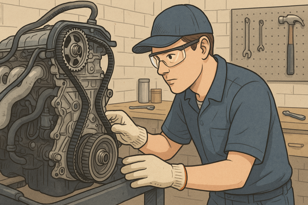 How to replace a timing belt