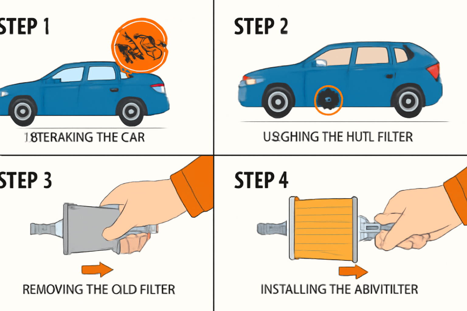 Car oil filter replacement 