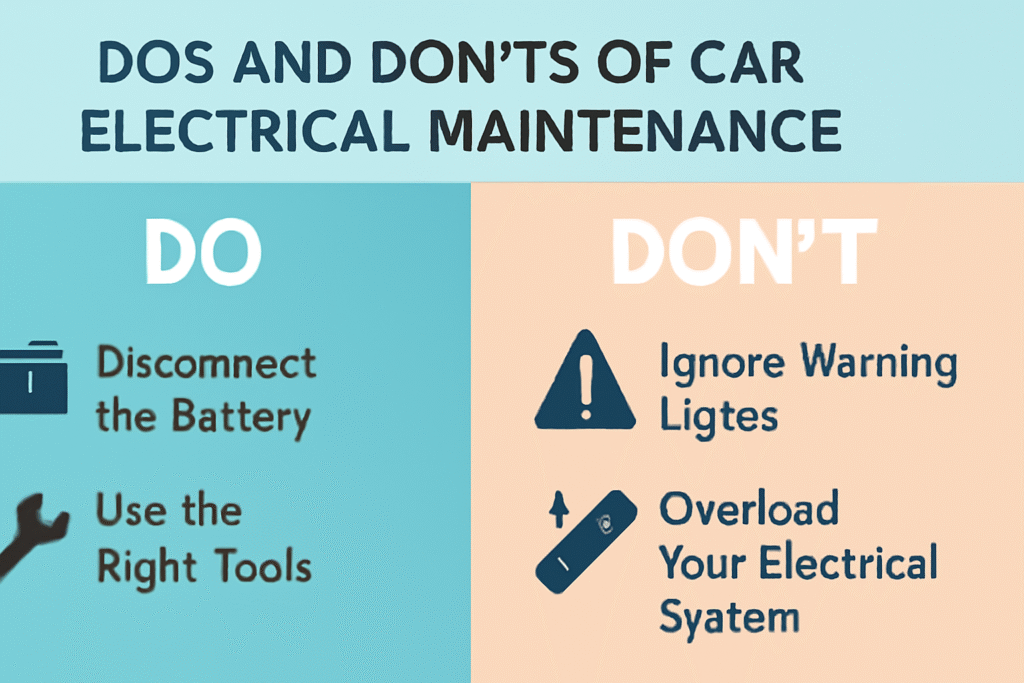 Car electrical maintenance tips