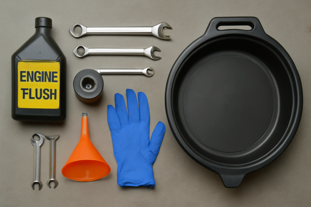 Engine flush tools kit
