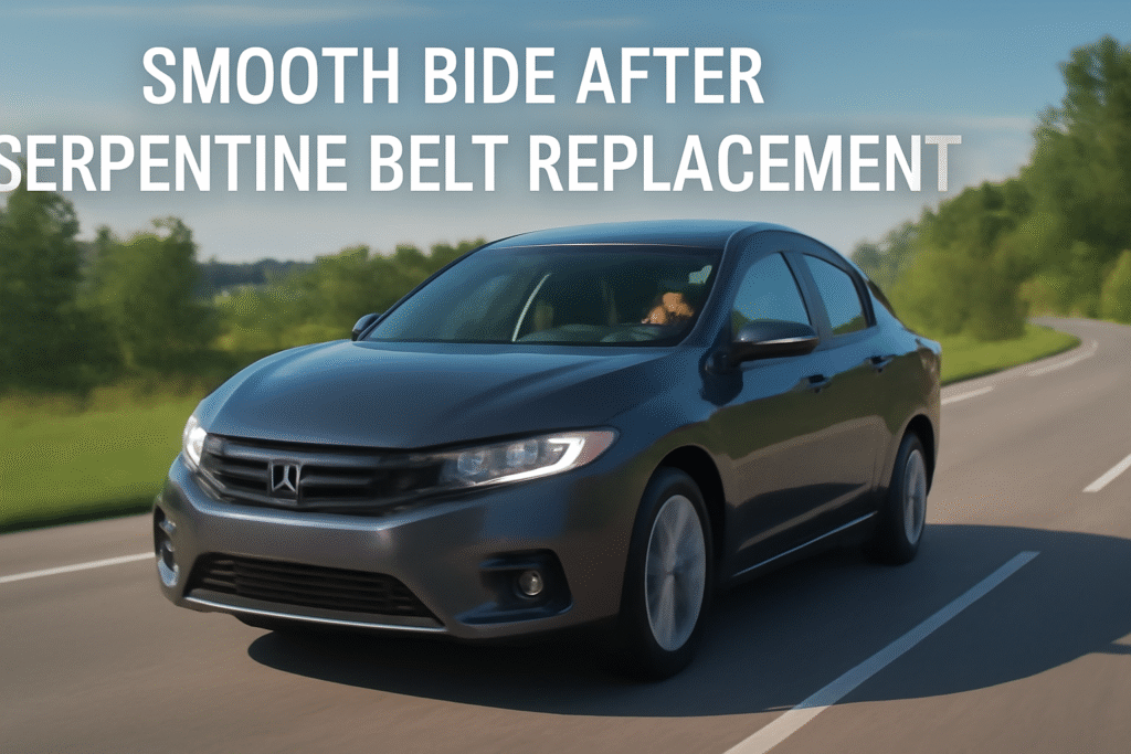 Smooth ride after belt replacement