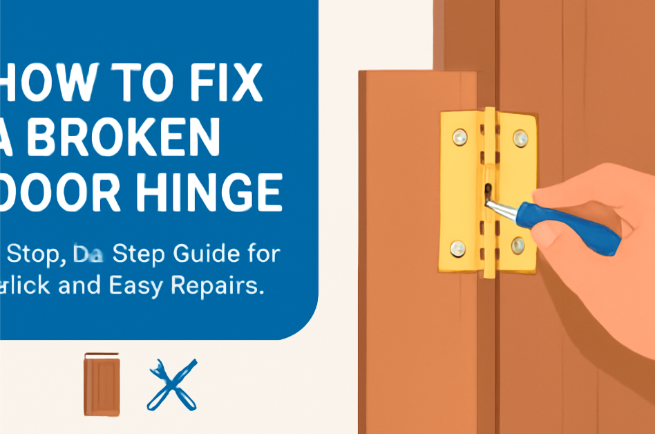 How to fix a broken door hinge