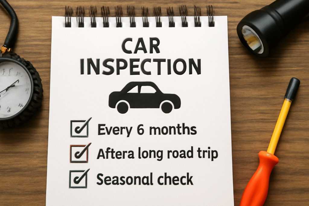 Car inspection checklist guide