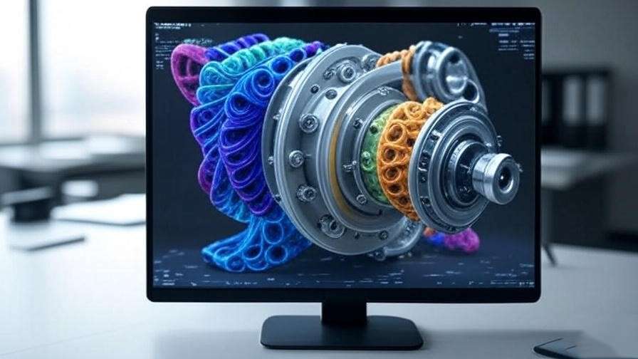 Engineer designing mechanical parts