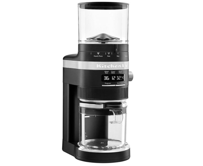  KitchenAid Burr Coffee Grinder - KCG8433 - Black Matte, 10 Oz