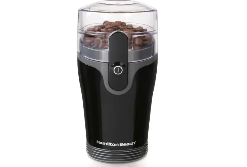  Hamilton Beach Fresh Grind Electric Coffee Grinder for Beans, Spices and More, Stainless Steel Blades, Removable Chamber, Makes up to 12 Cups, Black