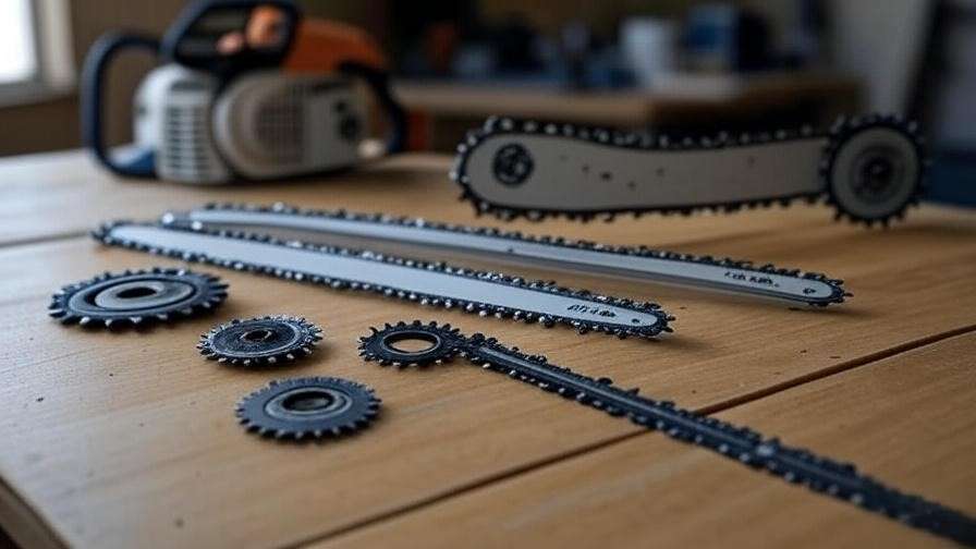 Comparison of genuine STIHL parts and aftermarket parts for chainsaw.