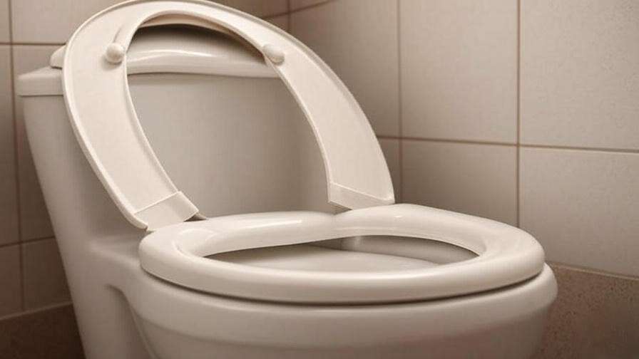 Cross-sectional view of reinforced toilet seat cover distributing load evenly to prevent stress concentrations.