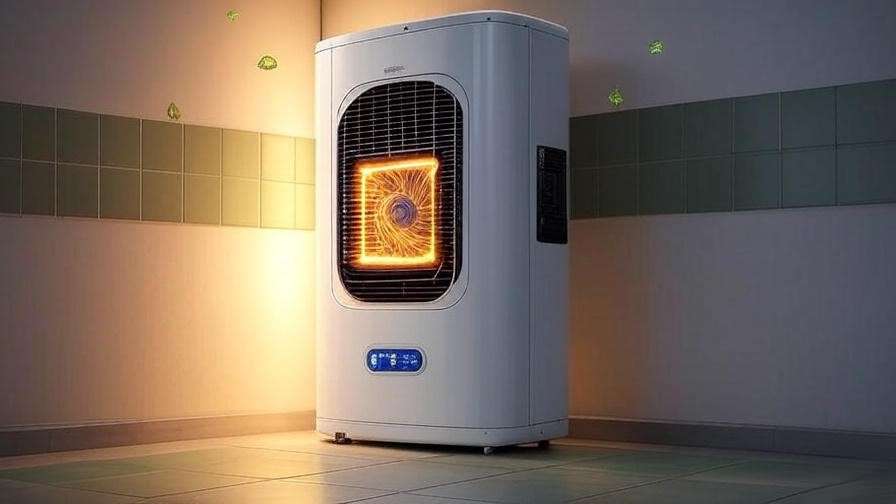 Modern 80 gallon electric water heater highlighting advanced energy-efficient and smart features.