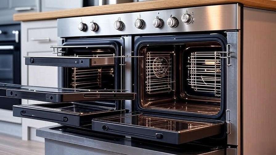 double oven electric range