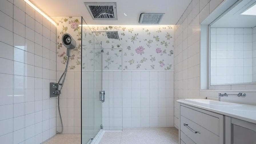 Bathroom ventilation system protecting wallpaper in high-humidity environments