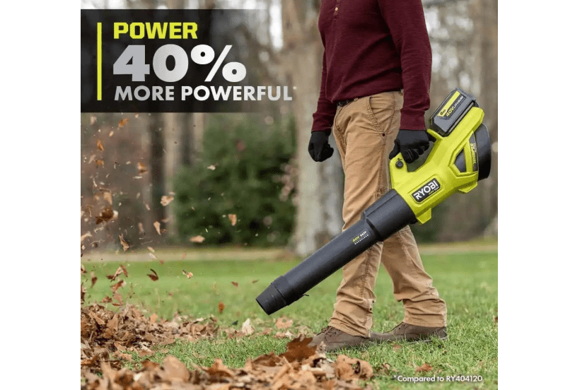 RYOBI 40V HP Brushless Whisper Series 160 MPH 650 CFM Cordless Battery Leaf Blower (Tool Only)