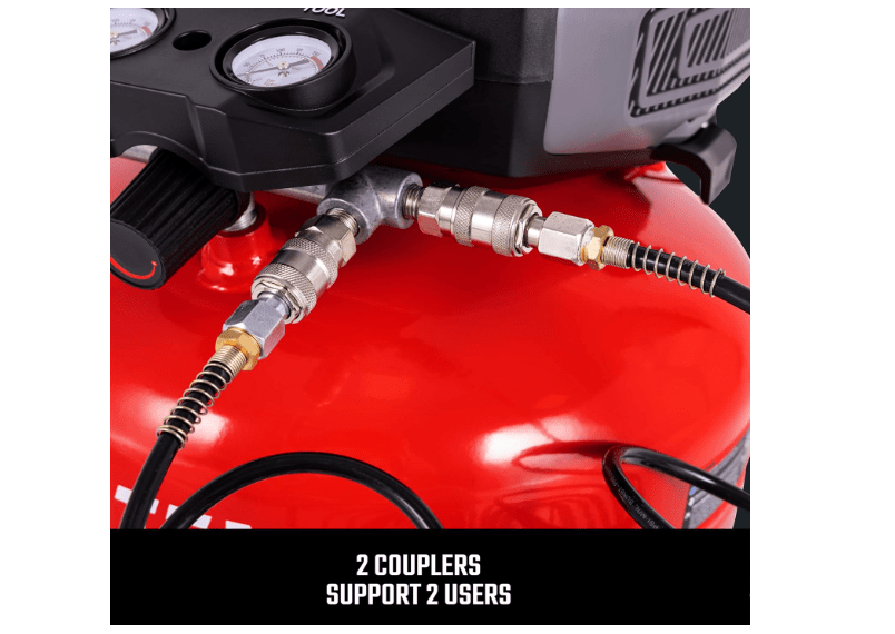 Craftsman Air Compressors 6 Gallon Portable Pancake Air Compressor,Oil Free Max 150 Psi 1.0HP 2.6 CFM@90PSI Electric Air Compressor Shop Air Compressor