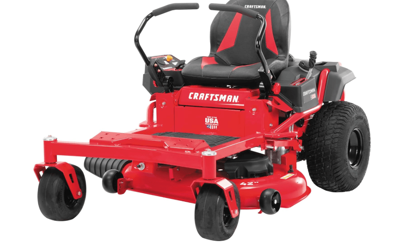  Craftsman 42" Gas Zero-Turn Riding Lawn Mower with 20.0 HP* Kohler 7000 Series Engine, Gas Lawn Tractor with Dual Hydrostatic Transmission, Red/Black
