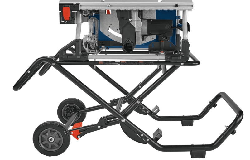 BOSCH GTS15-10 10 Inch Portable Jobsite Table Saw with Gravity-Rise Wheeled Stand, 15 Amp, 32-1/8 Inch Rip Capacity, 4 HP