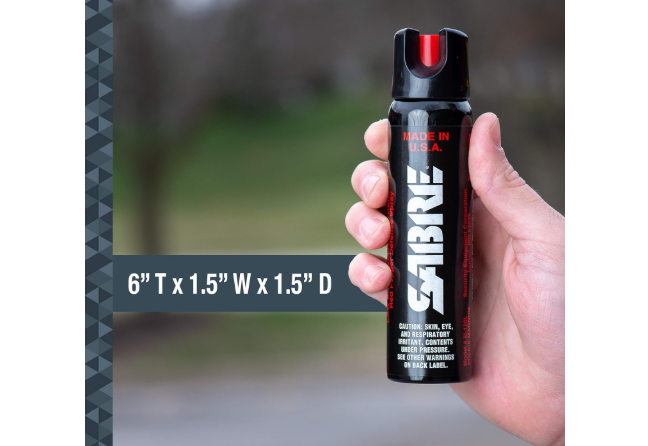  SABRE Magnum 120 3-In-1 Defense Spray, 35 Bursts, 12-Foot (4-Meter) Range, Triple Protection Formula Contains Pepper Spray, CS Military Gas and UV Marking