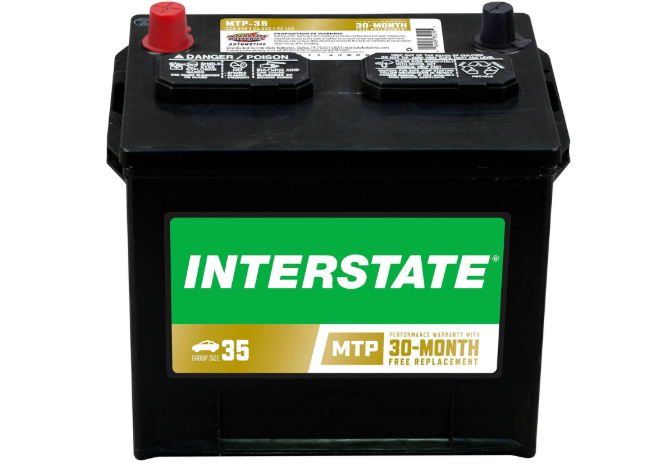 Interstate Batteries Group 35 Car Battery Replacement (MTP-35) 12V, 640 CCA, 30 Month Warranty, Replacement Automotive Battery for Cars, Trucks, SUVs