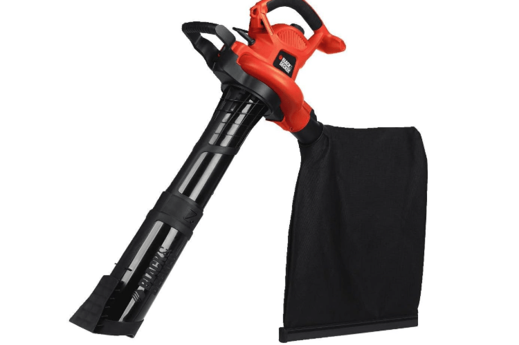  BLACK+DECKER 3-in-1 Electric Leaf Blower, Leaf Vacuum/Mulcher, Corded, 12-Amp (BV6600)