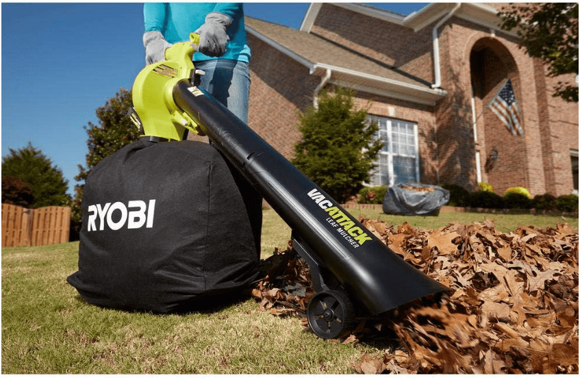 
RYOBI 40-Volt VacAttack Lithium-Ion Cordless Leaf Vacuum Mulcher with Metal Impeller,Variable Speed Dial, and Heavy Duty Bag (Battery and Charger Not Included)
