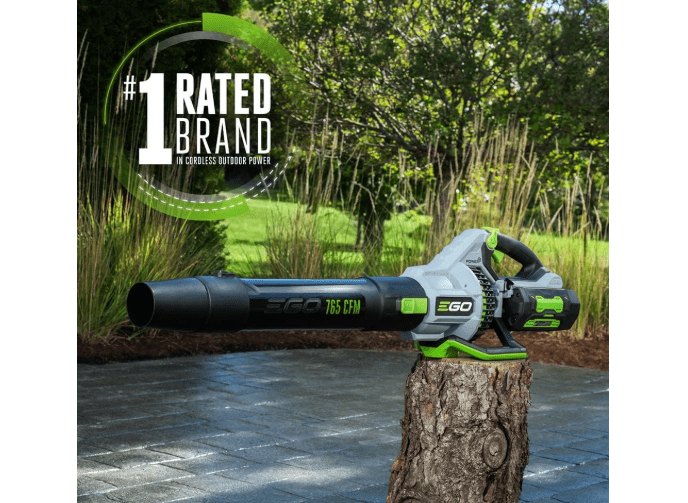 
EGO Power+ LB7654 56-Volt 765 CFM Brushless Cordless Leaf Blower, 5.0Ah Battery, 320W Charger Included Plus Extra BA1400T 2.5Ah Battery