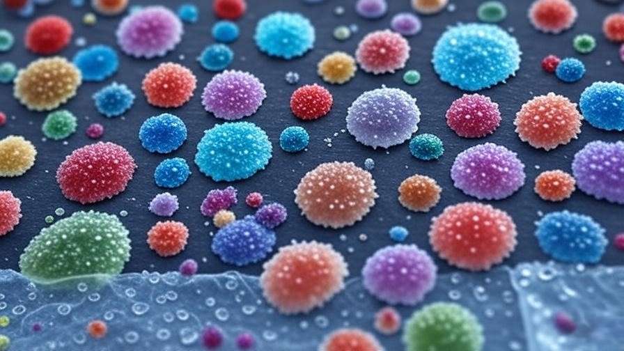 Microscopic view comparing bacterial growth on absorbent paper versus water-resistant plastic toilet seat cover.