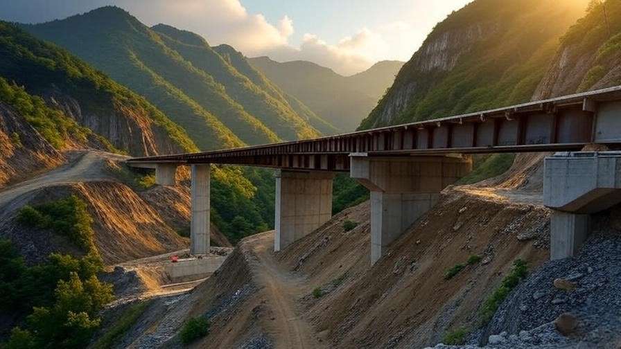 Bridge construction with seismic reinforcements in North Carolina mountains, reflecting Charles T. Carley Jr.'s engineering impact.