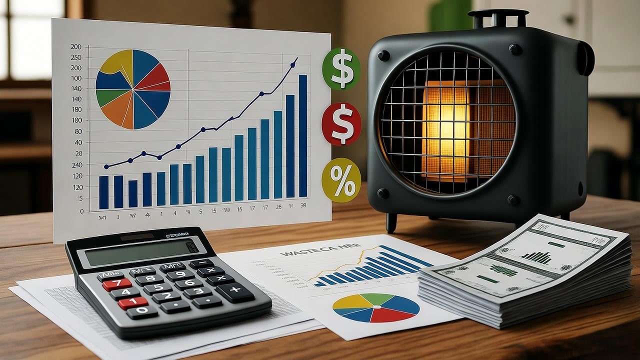 Cost savings analysis for waste oil heater investment