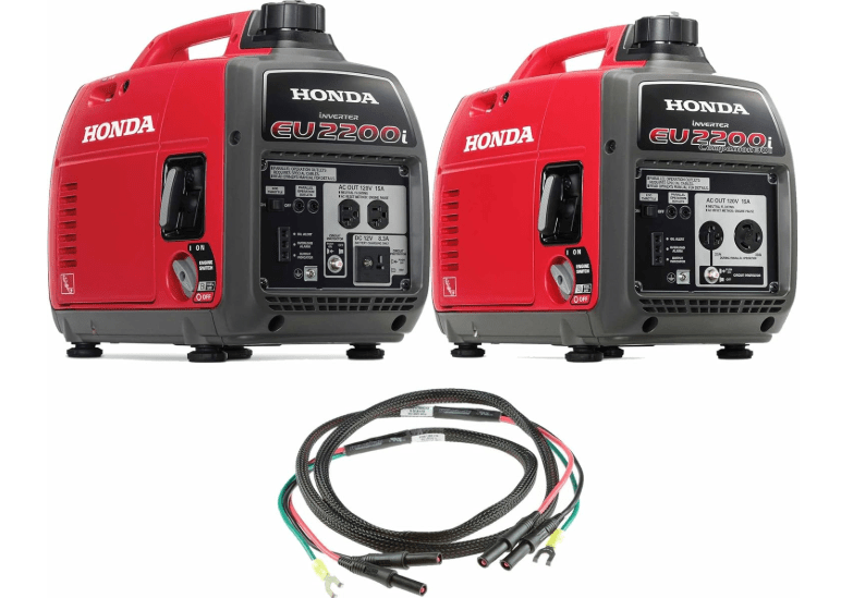  Honda EU2200i 2200W Portable Inverter Generator w. Companion and Parallel Cables