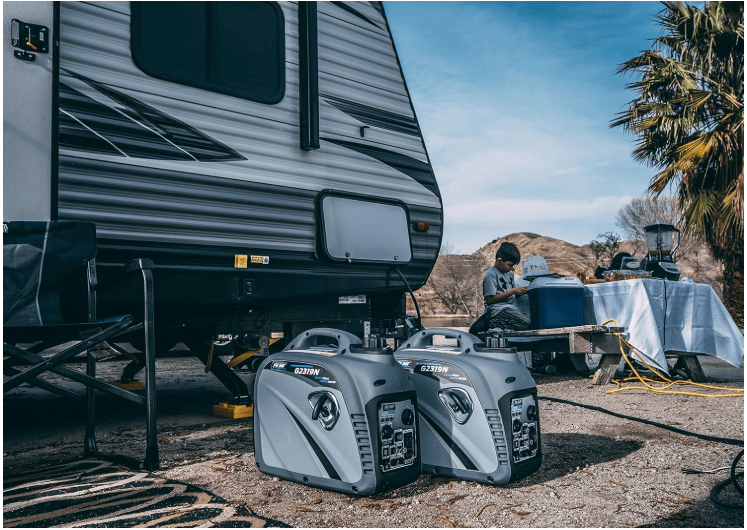  Pulsar 2,300W Portable Gas-Powered Quiet Inverter Generator With USB Outlet & Parallel Capability, Carb Compliant, G2319N