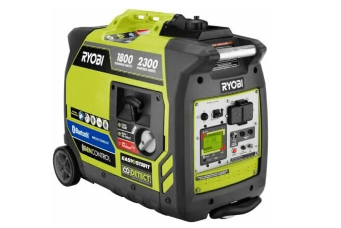 RYOBI 2,300-Watt Recoil Start Bluetooth Super Quiet Gasoline Powered Digital Inverter Generator with CO Shutdown Sensor (Renewed)