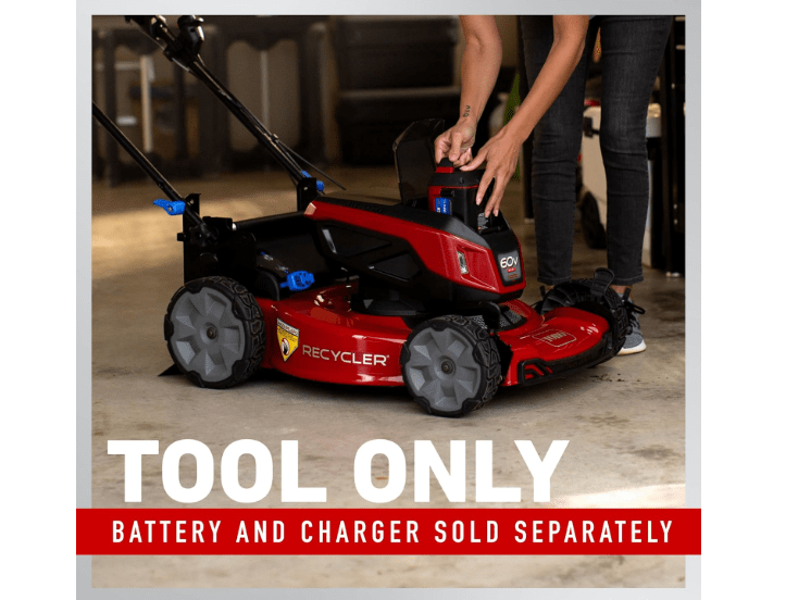 
Toro 60V MAX* 22 in. Recycler® w/Personal Pace® Lawn Mower - Battery/Charger Not Included