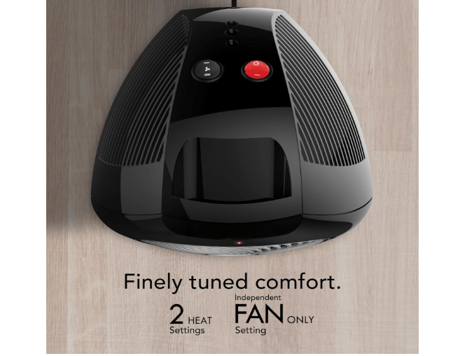  Vornado VH202 Personal Space Heater, Advanced Safety Features, 2 Heat Settings, Direct Heating, Fan Only Setting, Cool-Touch Exterior, Signature Vortex Heat...