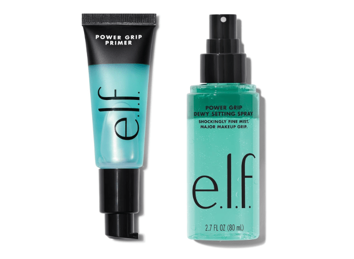  e.l.f. Power Grip Primer & Power Grip Setting Spray Duo, Hydrating Face Primer & Ultra Fine Mist, Creates A Dewy Finish, Vegan & Cruelty-Free