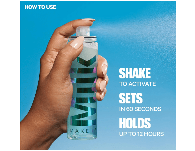  Milk Makeup Hydro Grip Set + Refresh Spray with Hyaluronic Acid – Sets Makeup + Hydrates Skin for Up to 12 Hours – Long-Lasting, Alcohol-Free Facial Mist...