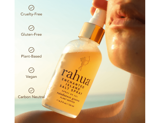  Rahua Enchanted Island Salt Spray, Vegan Texturizing Beach Waves Spray, Made with Sea Salt, Passion Fruit, Aloe, Morete Oil & Guayusa, Styling Mist for...