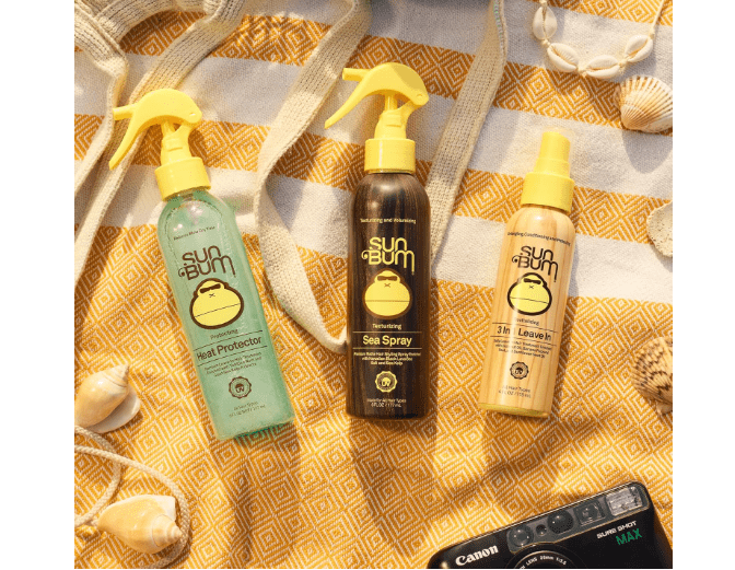  Sun Bum Sea Salt Spray | Texturizing & Volumizing | UV Protection Matte Finish | Medium Hold | All Hair Types | 6 FL OZ Spray Bottle