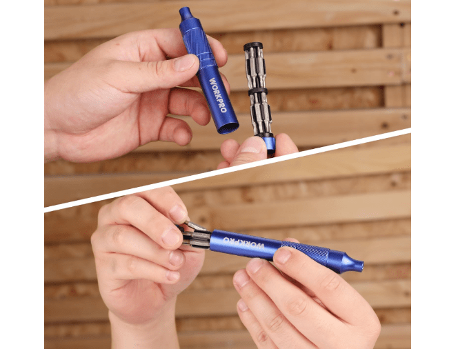  WORKPRO 24 in 1 Multi Bit Mini Screwdriver Set Magnetic, Manual Pen Screwdrivers, Tough S2 Steel Small Screwdriver Bits for Eyeglass, Watch, Laptop, Phone,...