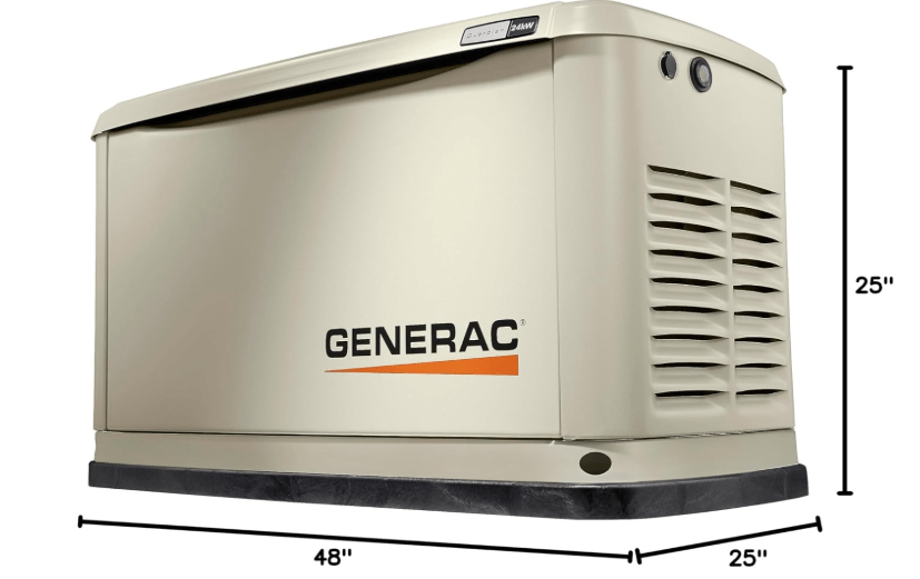 Generac Guardian 24kW Home Standby Generator with 200 Amp Transfer Switch - Automatic Whole House Backup Power for Storms, Emergencies, and Outages, WiFi...