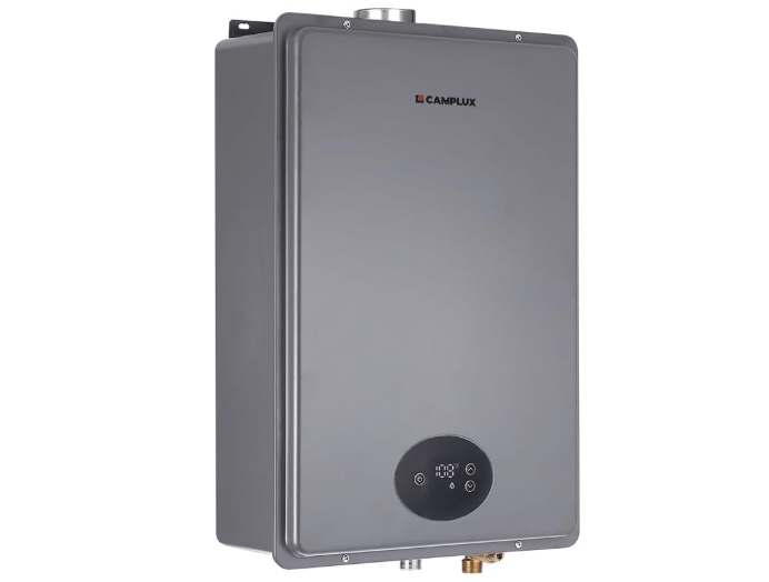  CAMPLUX Climatech 5 Tankless Water Heater Propane Indoor 150,000 BTU, 5.28 GPM On Demand Instant Hot Water Heater Propane, 2.76" Flue Pipe Dia, Indoor...