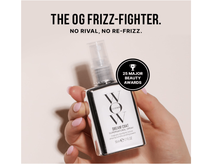 COLOR WOW Dream Coat Supernatural Spray – Keep Your Hair Frizz-Free and Shiny No Matter the Weather with Award-Winning Anti-Humidity Treatment