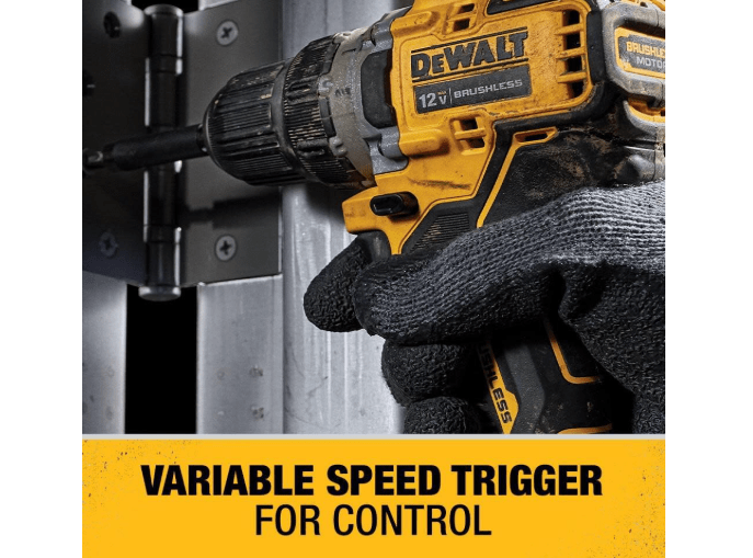 DEWALT XTREME 12V MAX* Cordless Drill/Driver Kit, 3/8-Inch (DCD701F2)