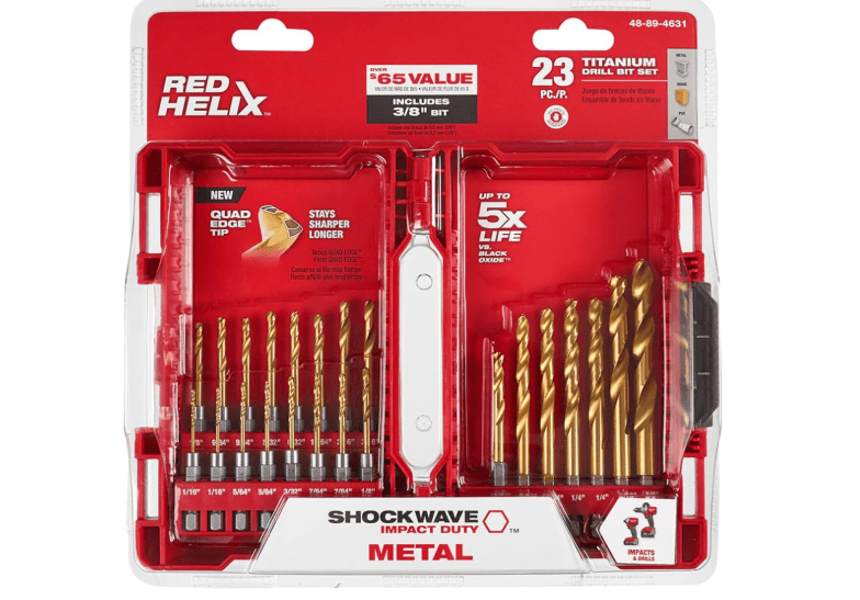  48-89-4631 Shockwave RED Helix Titanium Drill Bit Set - 23 PC