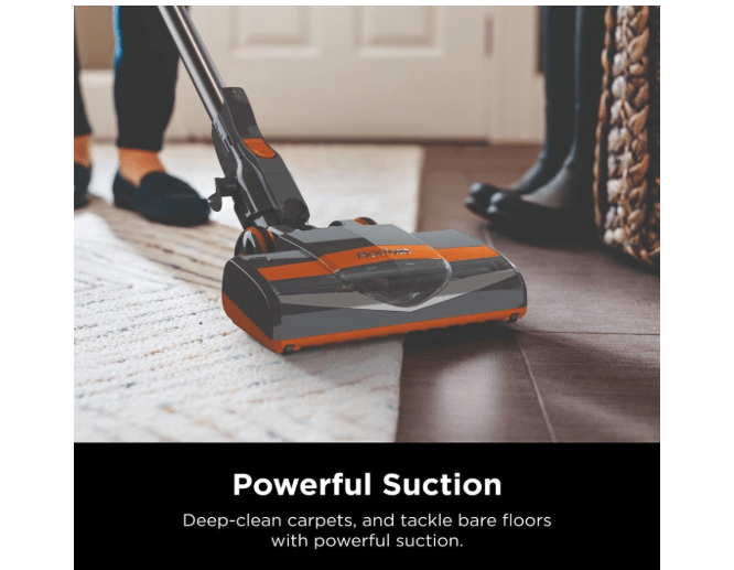 Shark Rocket Ultra-Light Corded Bagless Vacuum for Carpet and Hard Floor Cleaning with Swivel Steering (HV301), Gray/Orange