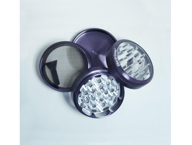  SharpStone Clear Top 2.5" Purple 4 Piece Grinder
