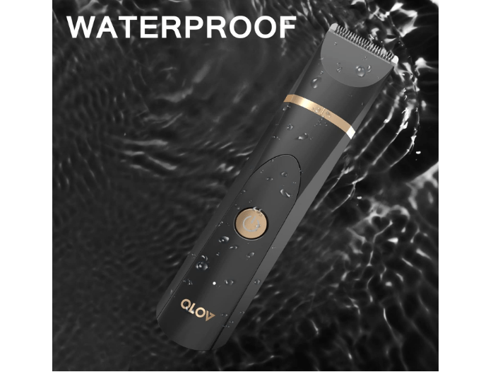  OLOV Electric Body Hair Trimmer - Groin Trimmer for Men - Bikini Trimmer Women - Wet/Dry Shaver Groomer, Replaceable Ceramic Blade Heads, USB Recharge Dock,.