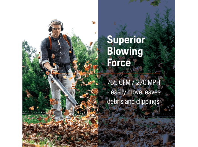  Husqvarna 150BT Gas Leaf Blower, 51-cc 2.16-HP 2-Cycle Backpack Leaf Blower, 765-CFM, 270-MPH, 22-N Powerful Clearing Performance and Ergonomic Harness...