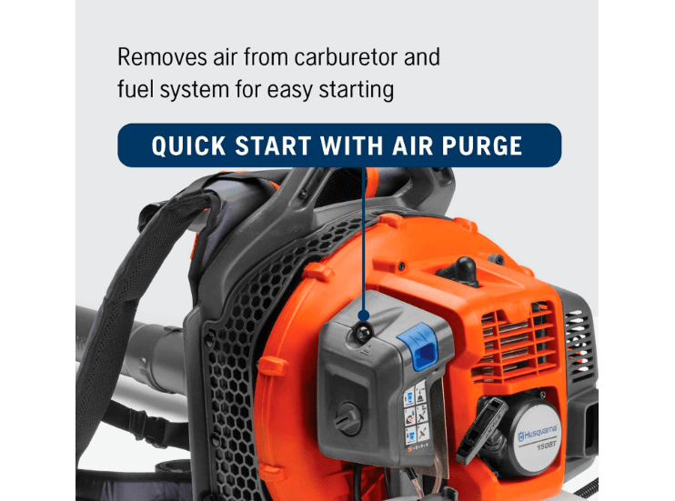  Husqvarna 952991658 50.2cc Gas Variable Speed Backpack Blower (Renewed), 270MPH, Orange
