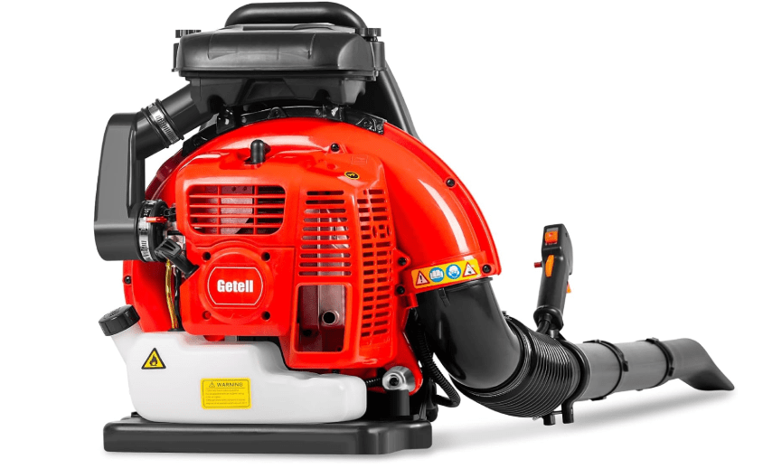 Getell Professional Gas Powered Backpack Leaf Blower – 2-Stroke High-Performance 63CC/665 CFM Blower System with Comfort Design for Complete Property...
